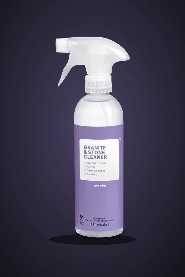 Brandless Granite & Stone Cleaner spray bottle in Lavender
