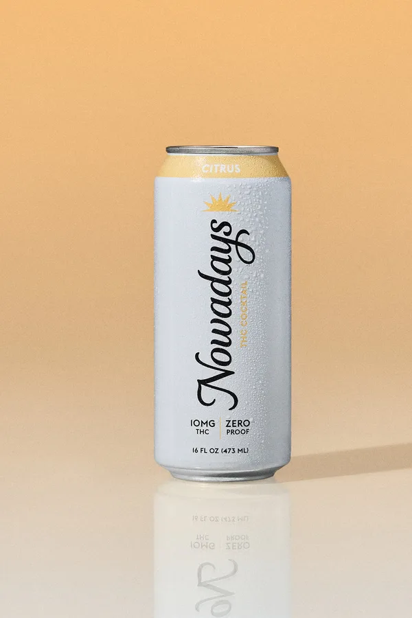 Nowadays THC cocktail can in a styled product shot