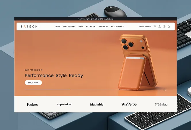 Satechi Built for iPhone 17 campaign banner