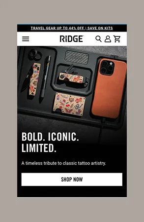 Ridge Wallet storefront