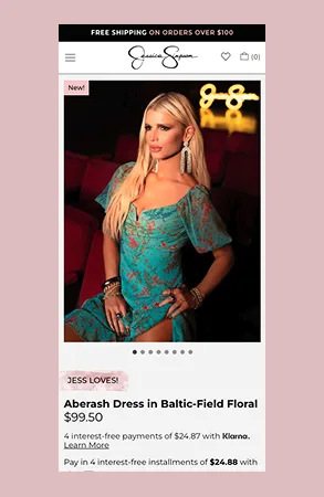 Jessica Simpson homepage