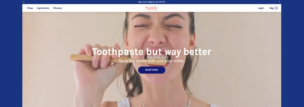 Huppy brand storytelling