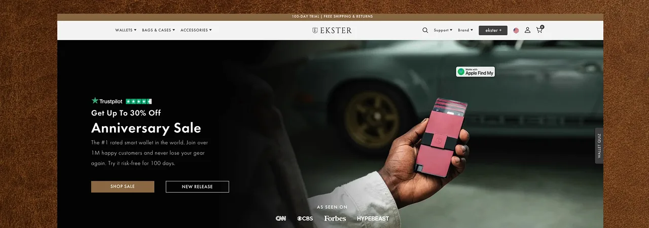 Ekster feature showcase
