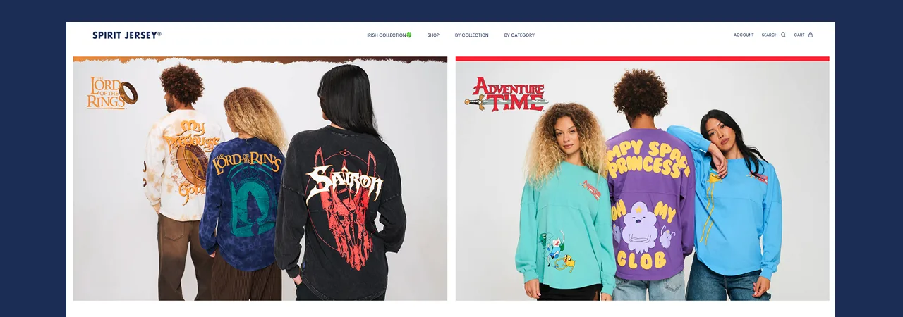 Spirit Jersey destination collections