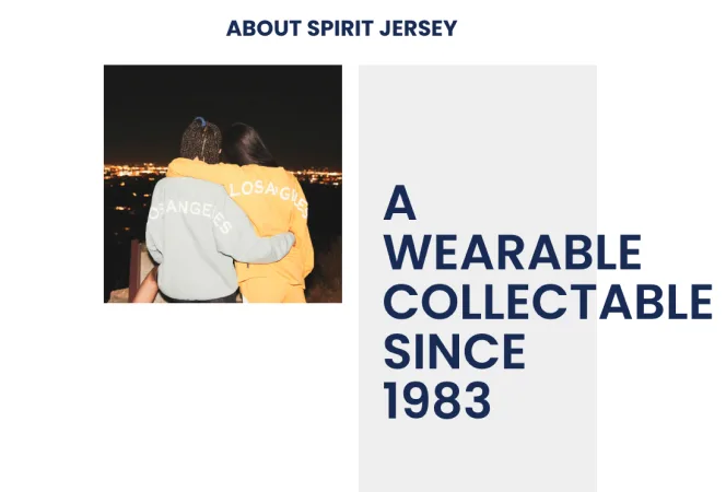 Spirit Jersey collaboration page