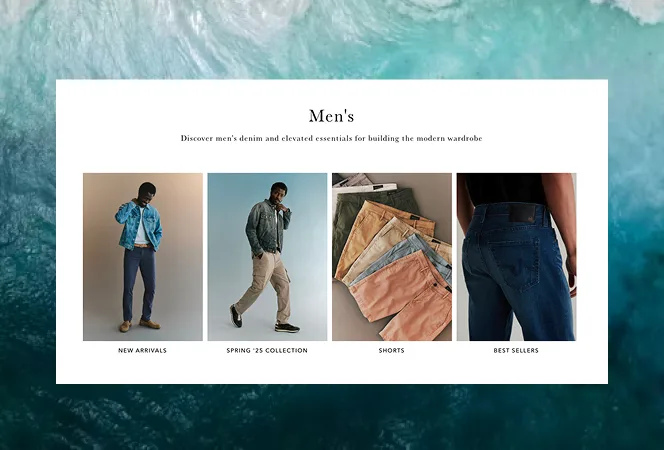 AG Jeans mobile experience