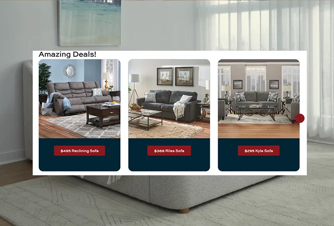 Slumberland mobile experience