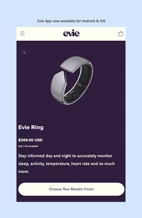 Evie Ring email nurture